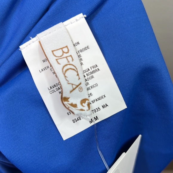 NWT Becca Swim Bottoms High Waist Side Tie Medium - Picture 8 of 9